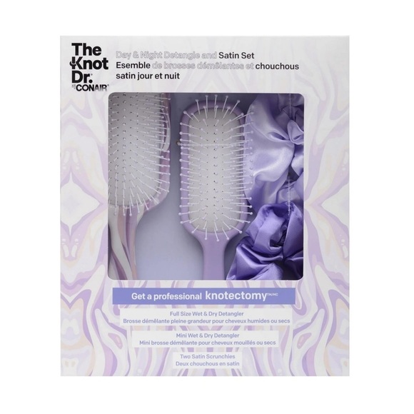Conair Accessories - The Knot Dr. Conair Detangle Brush and Scrunchie Set